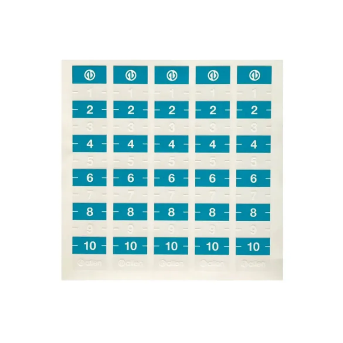 Picture of Small calibration sticker 1 to 10 in 1cm increments