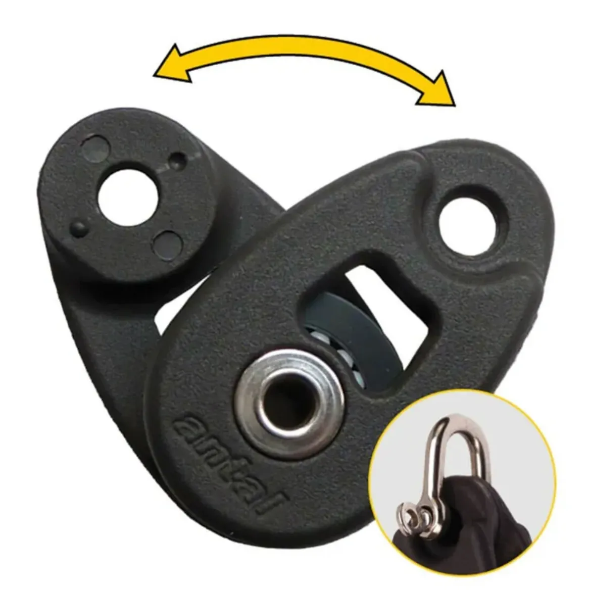 Picture of Mini snatch block, sheave 32mm, SWL 250 kg