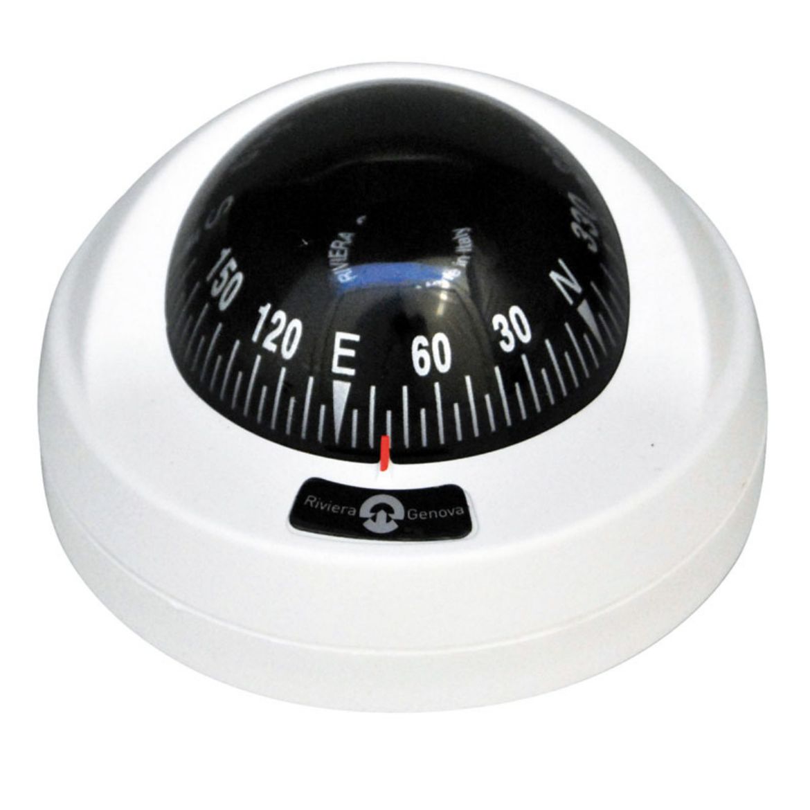 Picture of Aries Compass 2 1/2" total white, black card, with light