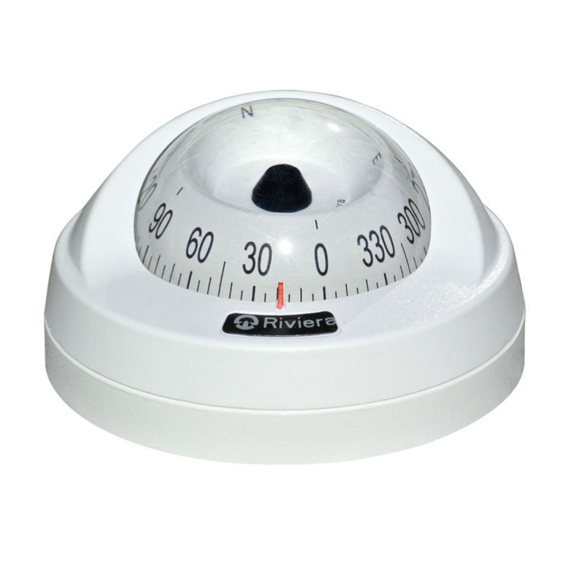Picture of Aries Compass 2 1/2" total white, white card, with light
